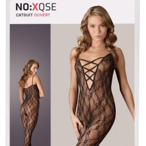Bodystocking z głębokim dekoltem S/M