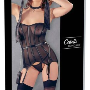 Przezroczysty gorset bondage od Cottelli M
