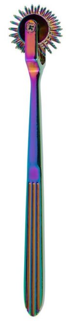 Wytrzymały metalowy wiatraczek Rainbow Triple Pinwheel