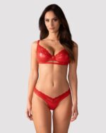 Czerwony komplet bielizny od Obsessive S/M