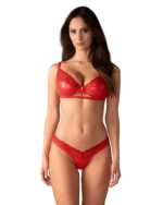 Czerwony komplet bielizny od Obsessive  L/XL