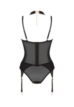 Czarny gorset i stringi od Obsessive M/L