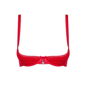 Czerwony półbiustonosz od Obsessive L/XL