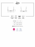 Czerwony półbiustonosz od Obsessive L/XL