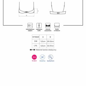 Czerwony półbiustonosz od Obsessive L/XL