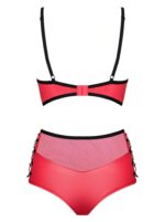 2-częściowy czerwony komplet bielizny od Obsessive L/XL