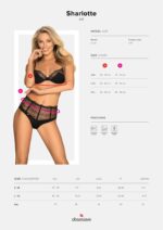 Komplet bielizny 2-częściowy czarny od Obsessive XXL