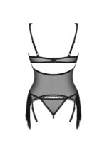 Czarny gorset i stringi od Obsessive XS/S