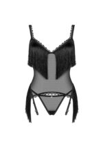 Czarny gorset i stringi od Obsessive XL/2XL