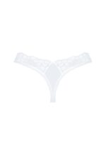 Białe koronkowe stringi od Obsessive M/L