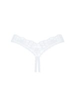 Białe otwarte stringi od Obsessive XL/2XL