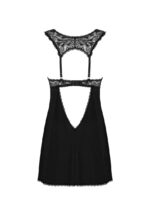 Seksowna czarna koszulka i stringi od Obsessive XL/2XL