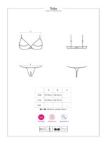 Czarno-różowy komplet bielizny od Obsessive S/M