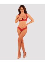 Komplet 2-częściowy otwarty od Obsessive  XS/S