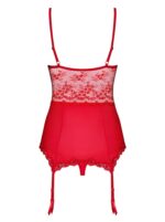 Czerwony gorset i stringi od Obsessive S/M