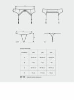 Seksowny pas do pończoch i stringi od Obsessive L/XL