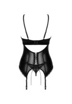 Czarny gorset i stringi od Obsessive XL/2XL