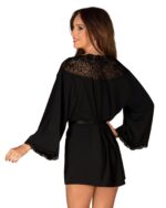 Seksowny czarny peniuar od Obsessive XS/S