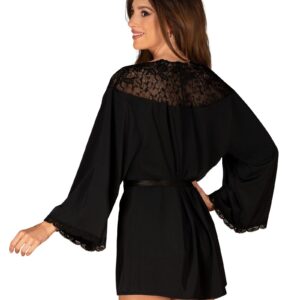 Seksowny czarny peniuar od Obsessive XS/S