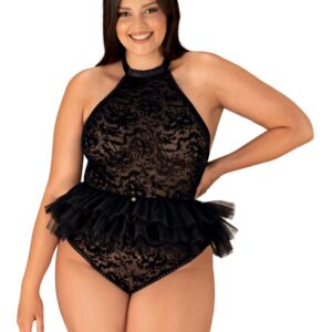 Seksowny strój pokojówki od Obsessive 2XL/3XL