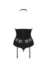 Czarny gorset i stringi od Obsessive XL/2XL