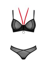 Przezroczysty komplet bielizny od Obsessive M/L