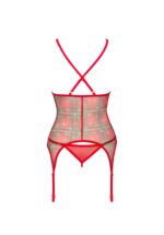 Świąteczny gorset i stringi od Obsessive M/L