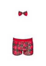 Seksowny świąteczny komplet bokserki i mucha od Obsessive S/M