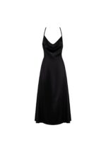 Satynowa sukienka z otwartymi plecami od Obsessive S/M