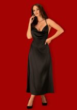 Satynowa sukienka z otwartymi plecami od Obsessive L/XL