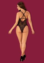 Czarne body z bordowymi elementami od Obsessive S/M