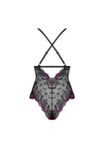 Czarne body z bordowymi elementami od Obsessive S/M