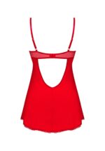 Czerwona koszulka i stringi od Obsessive M/L