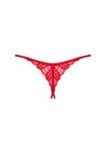 Czerwone stringi z otwartym krokiem od Obsessive XL/2XL