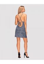 Niebieska koszulka i stringi od Obsessive S/M