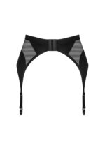 Czarny pas do pończoch od Obsessive M/L