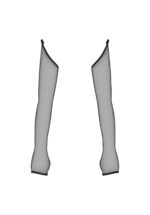 Czarne rękawiczki z siateczki XS/S