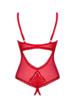 Czerwone koronkowe body M/L