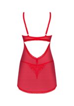 Czerwona koszulka nocna i stringi od Obsessive XL/2XL