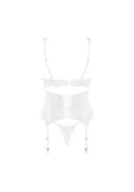 Biały gorset i stringi od Obsessive  S/M