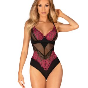 Czarno-różowe body XS/S