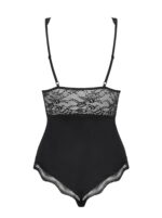 Czarne body z koronkowym wykończeniem  L/XL