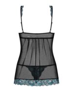 Koszulka z prześwitującej siateczki i stringi od Obsessive L/XL