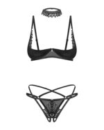 Otwarty 3-częściowy komplet bielizny od Obsessive XL/2XL