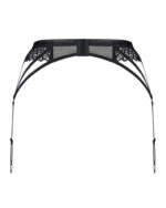 Czarny pas do pończoch od Obsessive XS/S