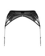 Czarny pas do pończoch od Obsessive M/L