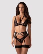 Komplet bielizny 3-częściowy od Obsessive XS/S