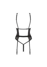 Koronkowe body z paseczkami do pończoch XL/XXL