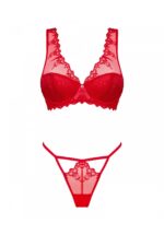 Czerwony komplet bielizny od Obsessive S/M