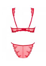 Czerwony komplet bielizny od Obsessive S/M